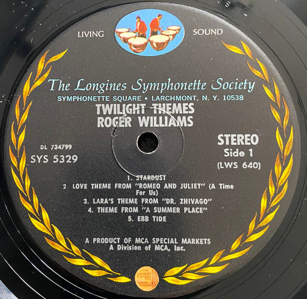 Roger Williams (2) : Roger Williams Twilight Themes (LP)