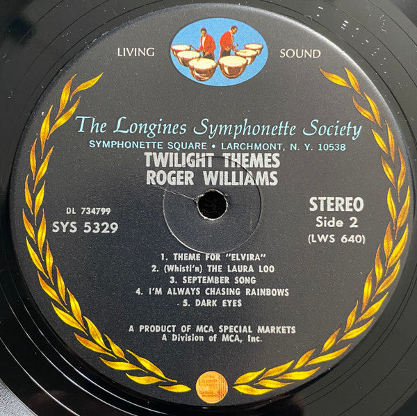Roger Williams (2) : Roger Williams Twilight Themes (LP)