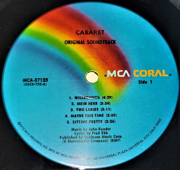 Ralph Burns : Cabaret / Original Sound Track Recording (LP, Album, RE)