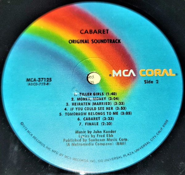 Ralph Burns : Cabaret / Original Sound Track Recording (LP, Album, RE)