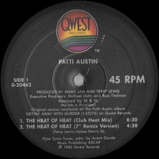 Patti Austin : The Heat Of Heat (12", Maxi)