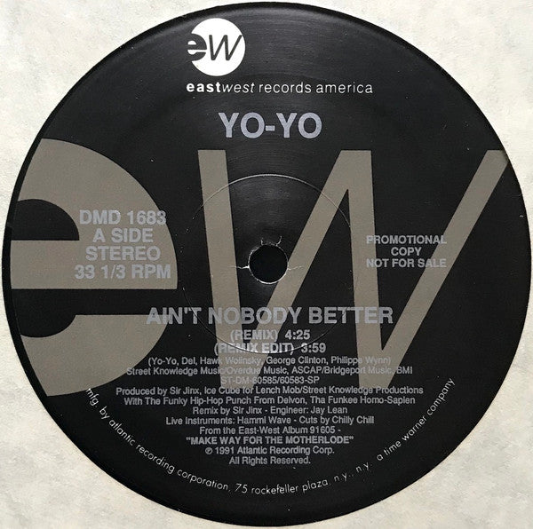 Yo-Yo : Ain't Nobody Better (12", Promo)