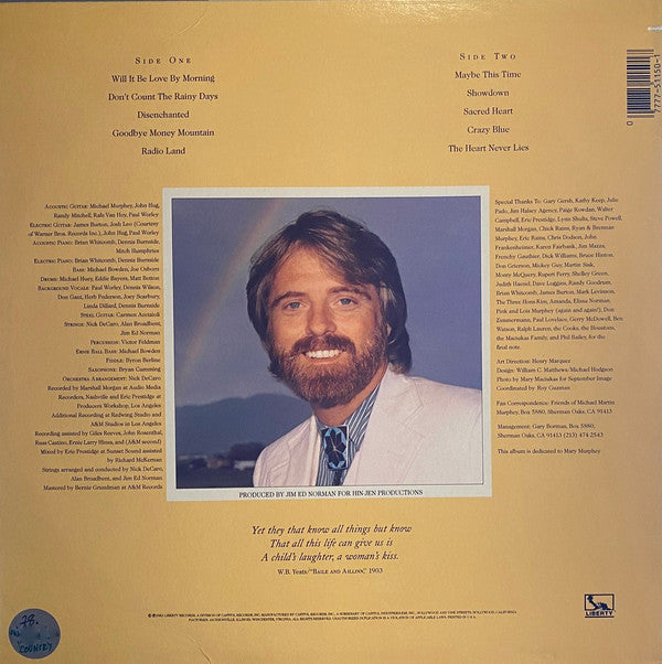 Michael Martin Murphey : The Heart Never Lies (LP, Album, Win)