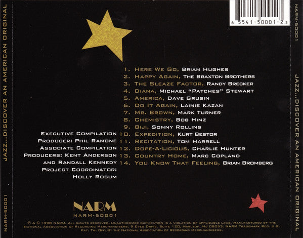 Various : Jazz... Discover An American Original  (CD, Comp, Smplr, Hol)