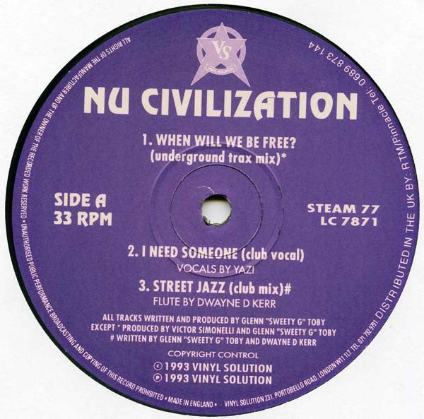 Nu Civilization : Nu Civilization (2xLP, Album)