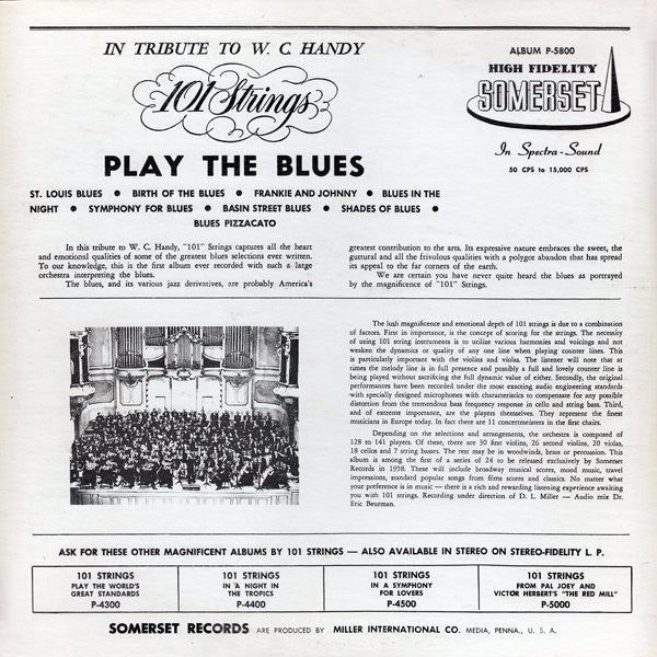 101 Strings : Play The Blues (LP)