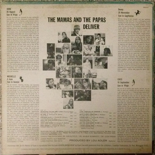The Mamas & The Papas : Deliver (LP, Album)