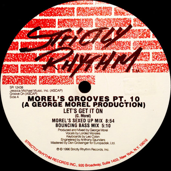 George Morel : Morel's Grooves Pt. 10 (12")