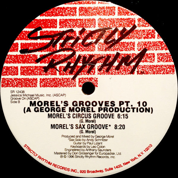George Morel : Morel's Grooves Pt. 10 (12")
