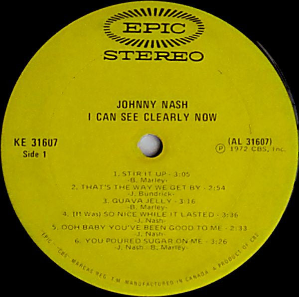 Johnny Nash : I Can See Clearly Now (LP, Album)