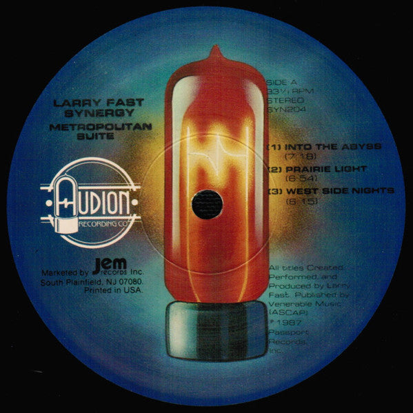 Larry Fast, Synergy (3) : Metropolitan Suite (LP, Album)