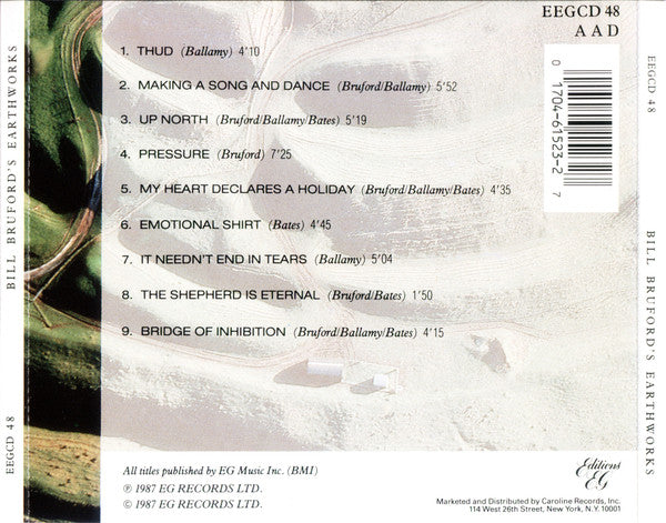 Bill Bruford's Earthworks : Earthworks (CD, Album)