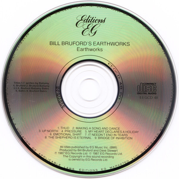 Bill Bruford's Earthworks : Earthworks (CD, Album)