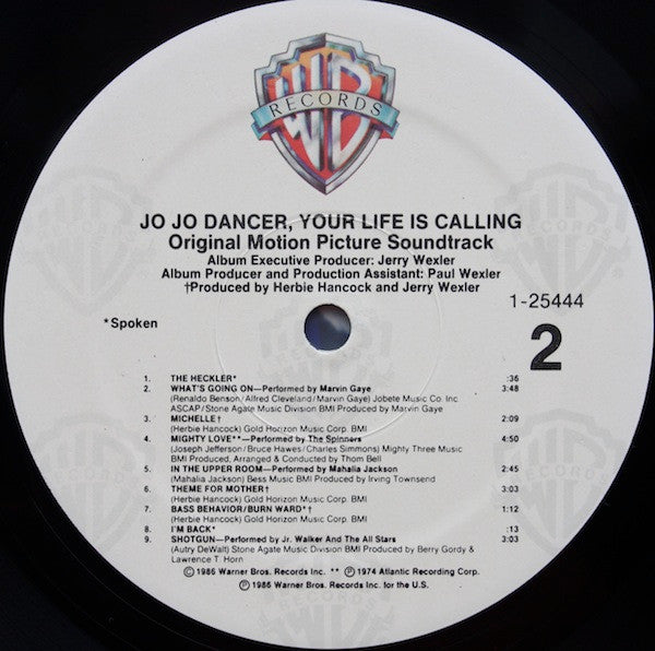 Various : Jo Jo Dancer (Your Life Is Calling) Original Motion Picture Soundtrack (LP)
