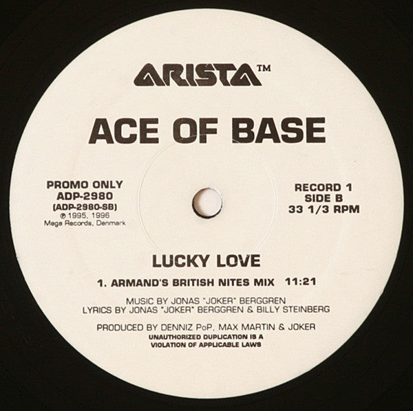 Ace Of Base : Lucky Love (2x12", Promo)