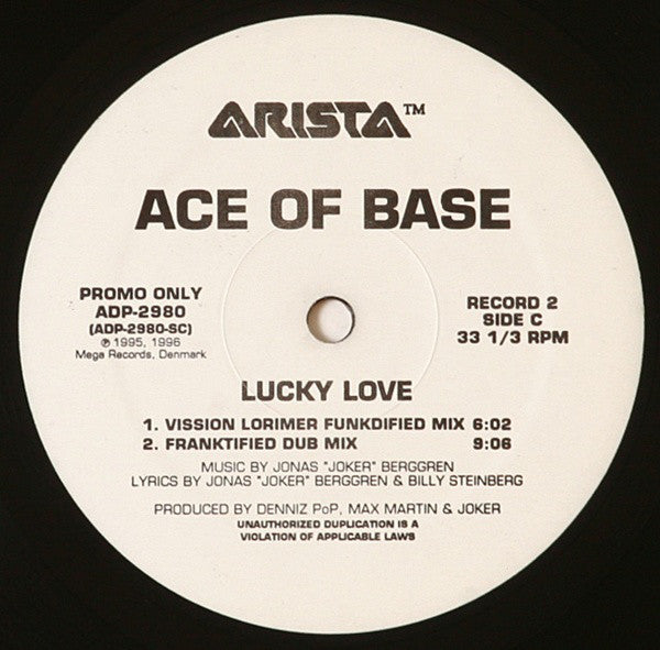 Ace Of Base : Lucky Love (2x12", Promo)