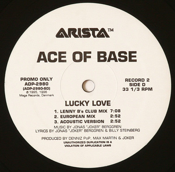 Ace Of Base : Lucky Love (2x12", Promo)