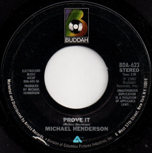 Michael Henderson : Prove It (7")
