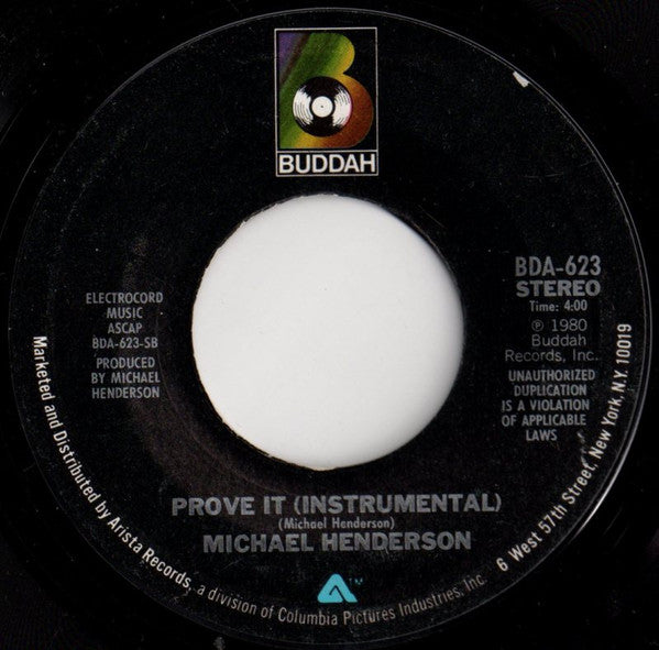 Michael Henderson : Prove It (7")
