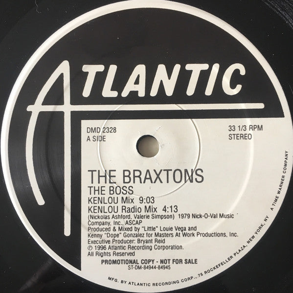 The Braxtons : The Boss (2x12", Promo)
