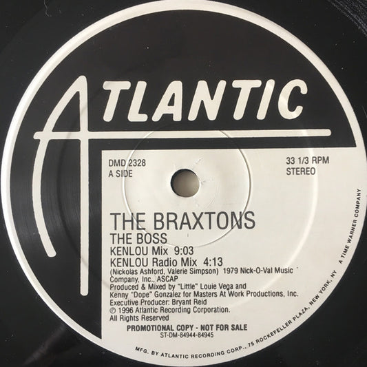 The Braxtons : The Boss (2x12", Promo)