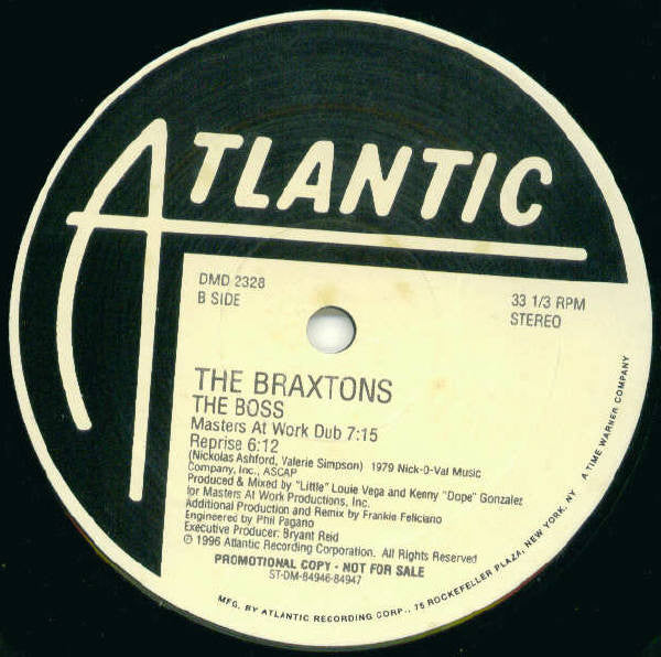 The Braxtons : The Boss (2x12", Promo)