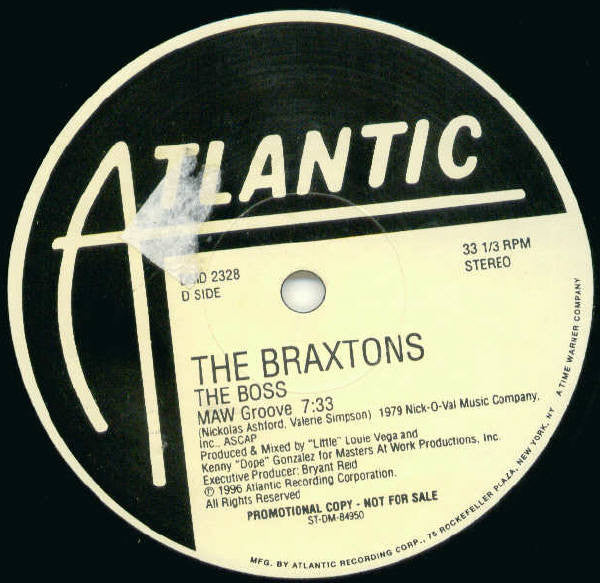 The Braxtons : The Boss (2x12", Promo)
