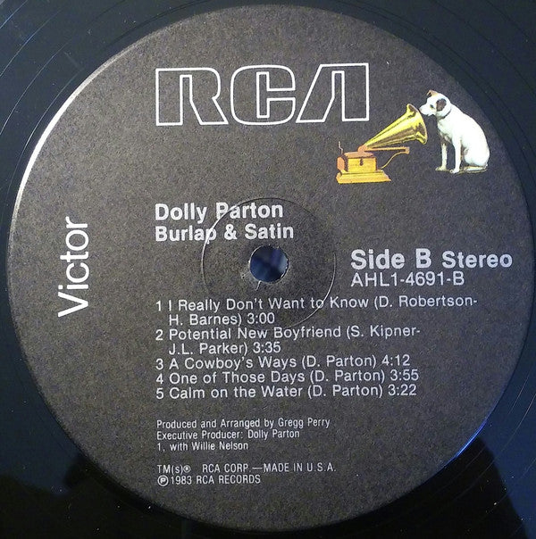 Dolly Parton : Burlap & Satin (LP, Album)