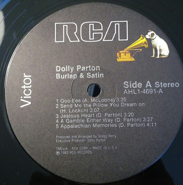 Dolly Parton : Burlap & Satin (LP, Album)