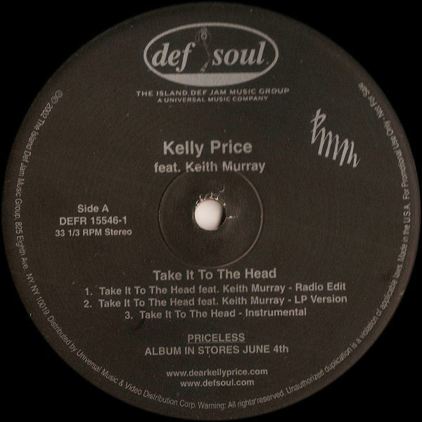 Kelly Price Feat. Keith Murray : Take It To The Head (12", Promo)