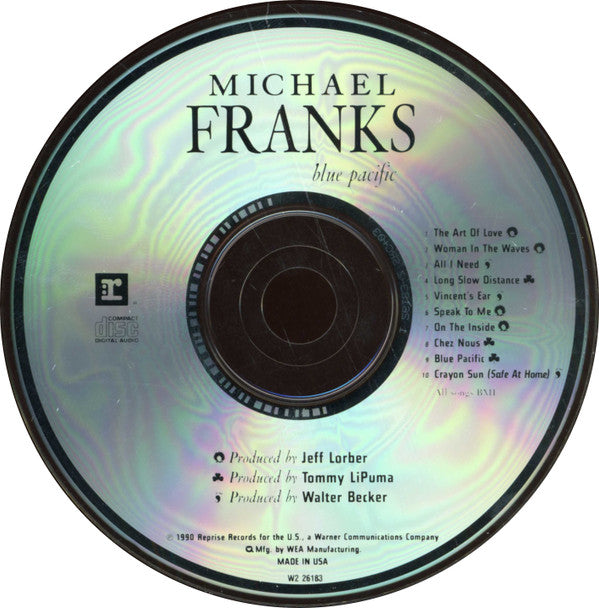 Michael Franks : Blue Pacific (CD, Album, Club)