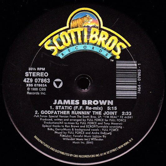 James Brown : Static (12", Car)