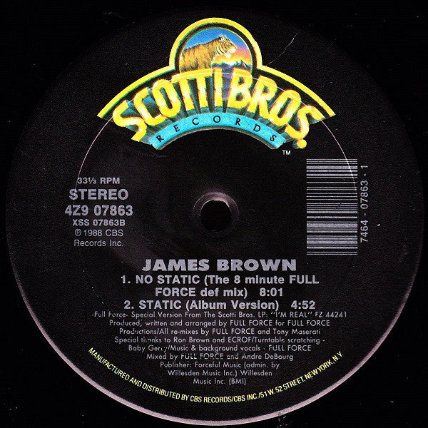 James Brown : Static (12", Car)