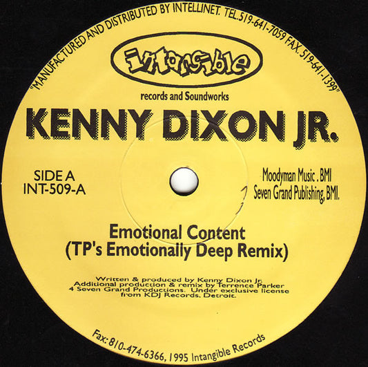 Kenny Dixon Jr. : Emotional Content (12")