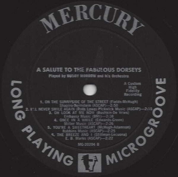 Buddy Morrow And His Orchestra : A Salute To The Fabulous Dorseys (LP, Album)