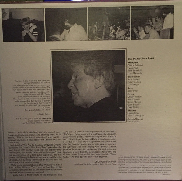 Mel Tormé And Buddy Rich : Together Again For The First Time (LP, Album, Ltd, Gat)