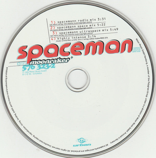 Moonraker (3) : Spaceman (CD, Maxi)