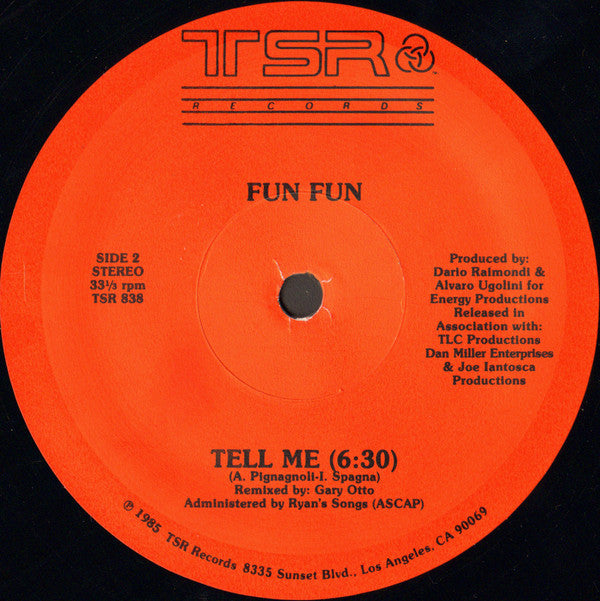 Fun Fun : Give Me Your Love / Tell Me (12")