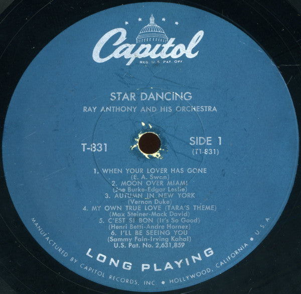 Ray Anthony & His Orchestra : Star Dancing (LP, Album, Mono)