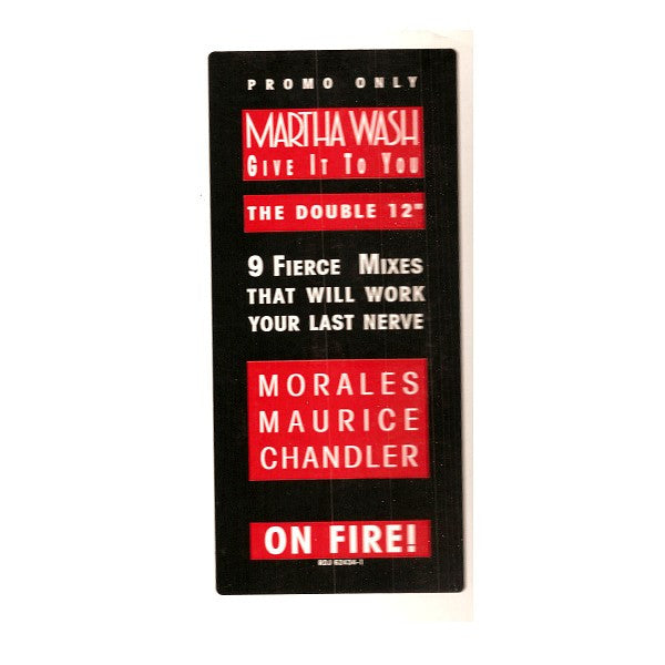 Martha Wash : Give It To You (2x12", Promo)
