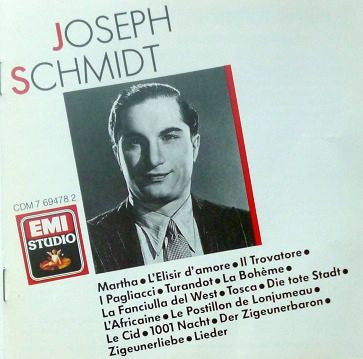 Joseph Schmidt : Joseph Schmidt (CD, Comp, Mono)