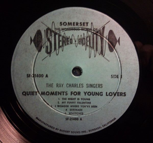 The Ray Charles Singers : Quiet Moments For Young Lovers (LP, Album)