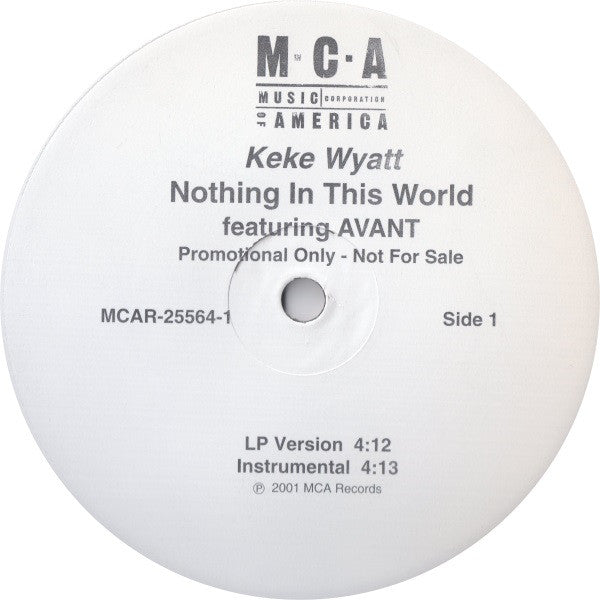 Keke Wyatt Featuring Avant (2) : Nothing In This World (12", Promo)