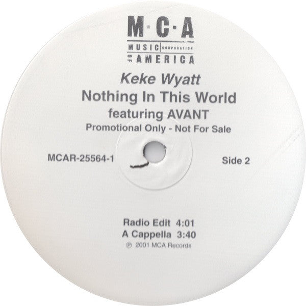 Keke Wyatt Featuring Avant (2) : Nothing In This World (12", Promo)