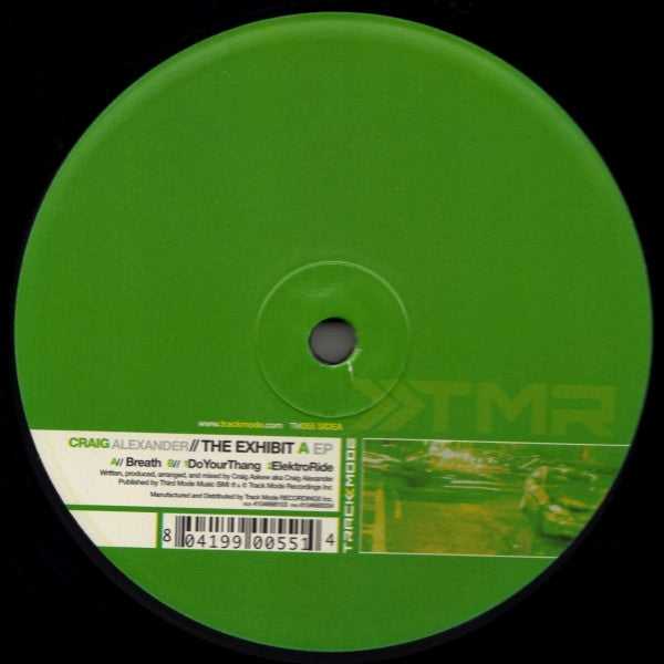 Craig Alexander : The Exhibit A EP (12", EP)