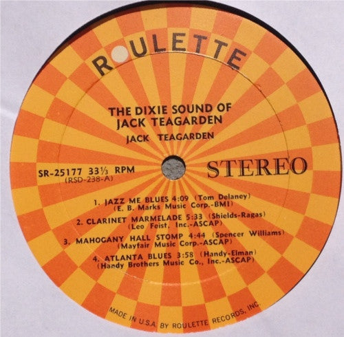 Jack Teagarden : The Dixie Sound Of Jack Teagarden (LP)