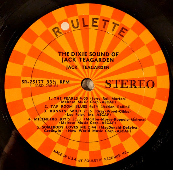 Jack Teagarden : The Dixie Sound Of Jack Teagarden (LP)
