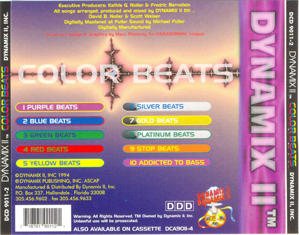 Dynamix II : Color Beats (CD, Album)