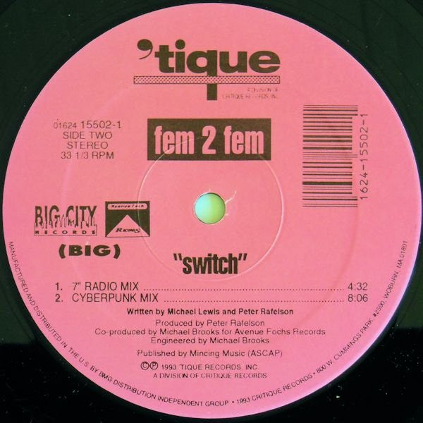 Fem 2 Fem : Switch (12")