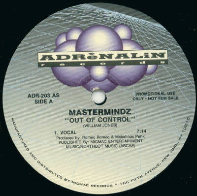 Mastermindz (2) : Out Of Control (12")